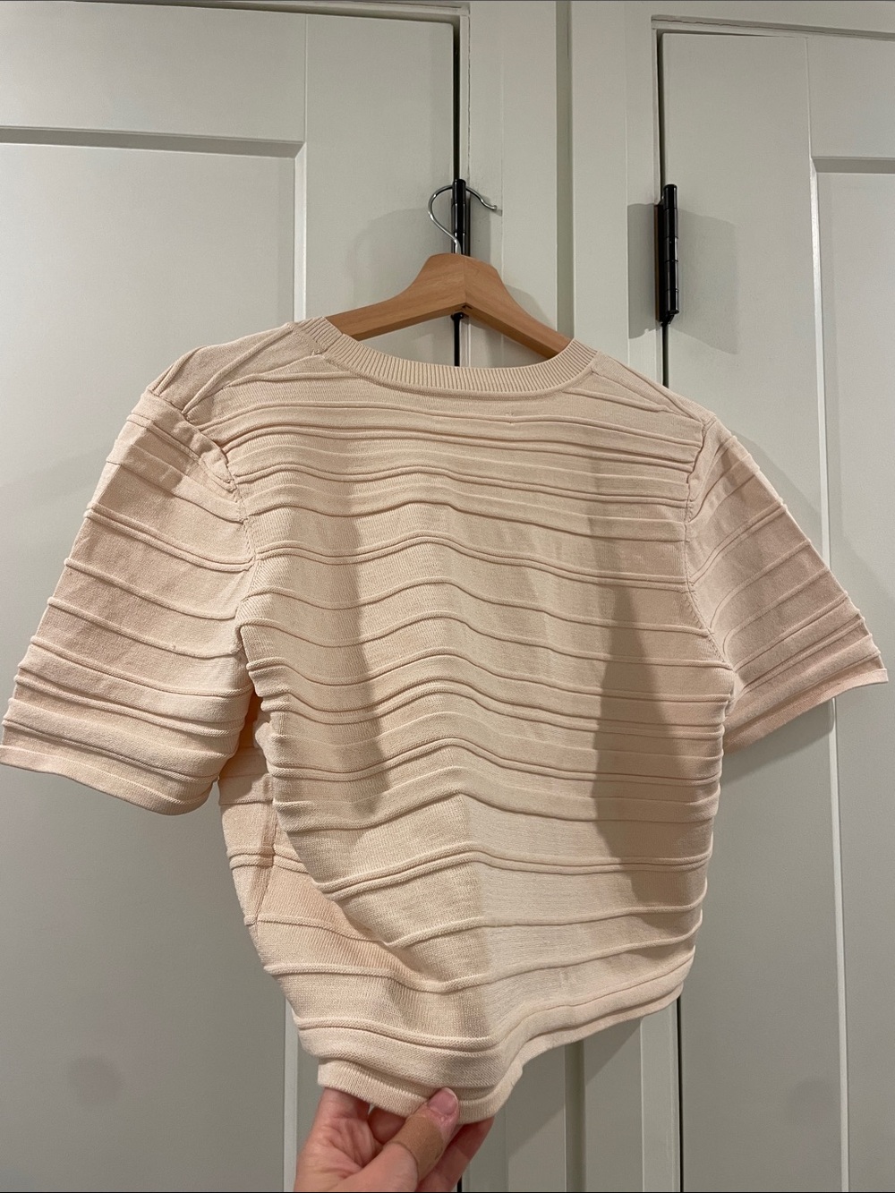 Oak + Fort Cropped Cream Cardigan - Picture 5 of 12
